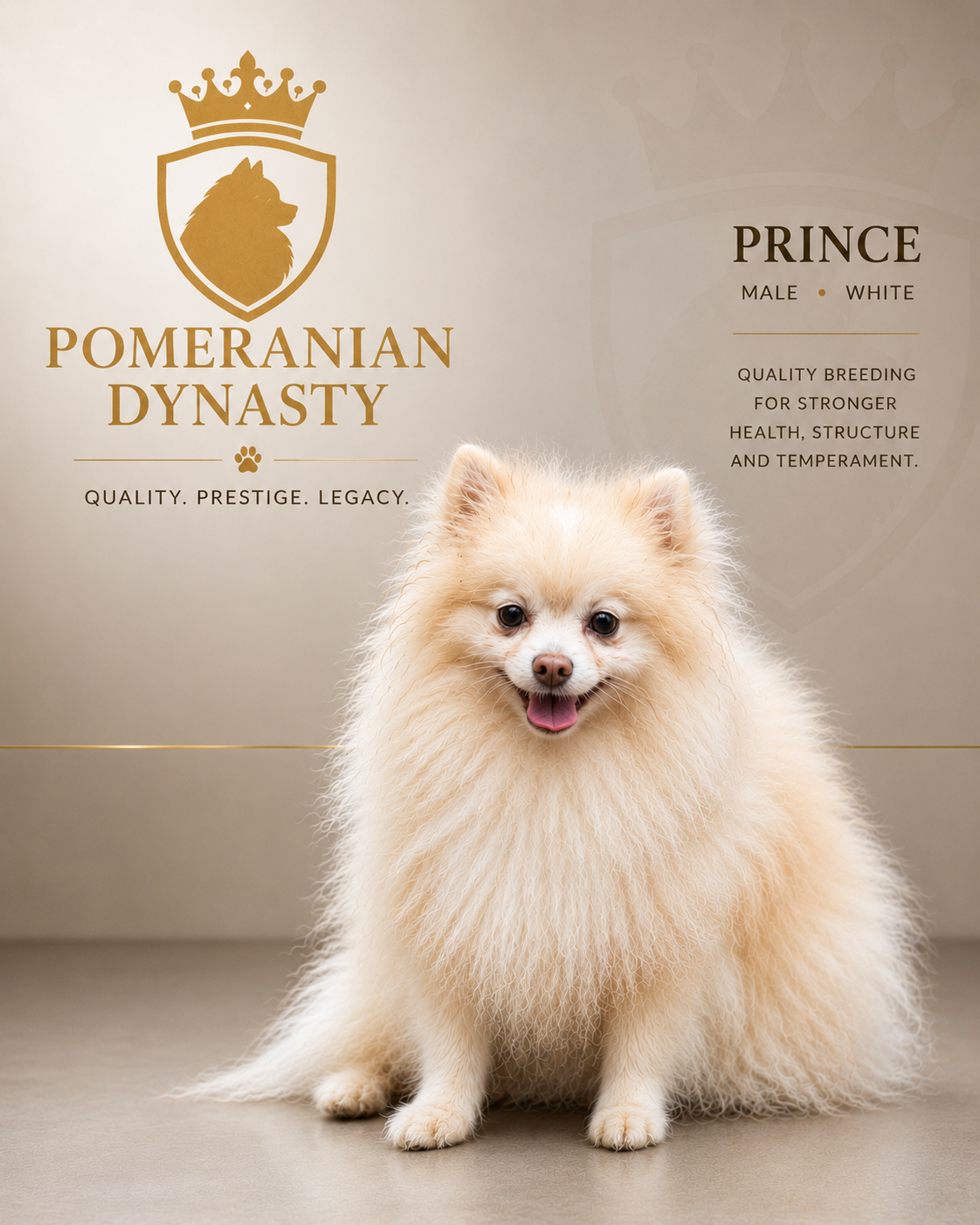 Prince, White Pomeranian