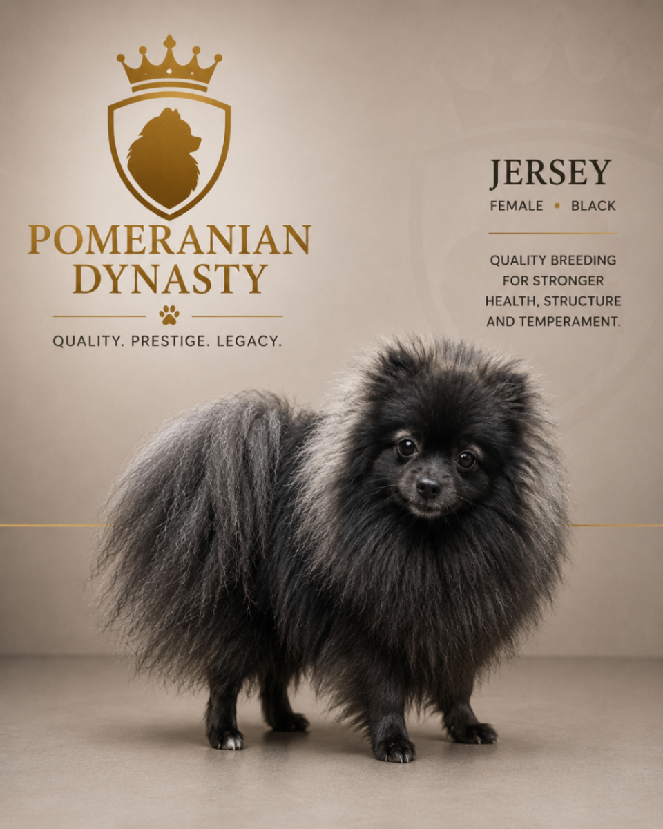 Jersey, Black Pomeranian