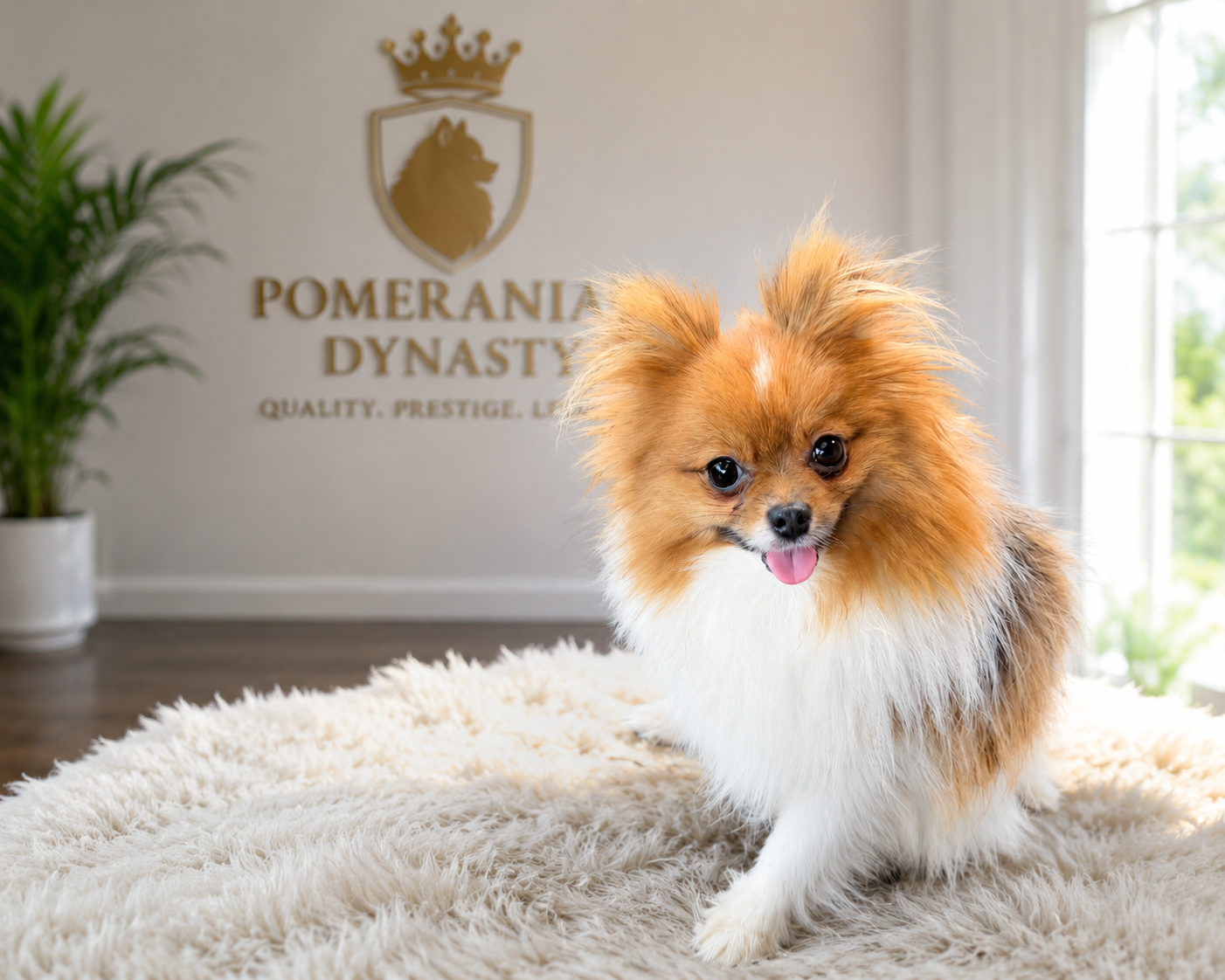 The Pomeranian Dynasty pack in studio